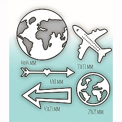 Набор ножей для вырубки от MiMiCut - «Пристегните ремни», 45*25,28*68мм,46*46, 46*46, 35*35