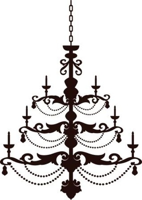 Акриловый штамп Chandelier 1 Люстра, размер 4,8 * 6,8 см