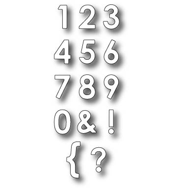 Лезвие - DIES- Parker Numbers, 14 шт.