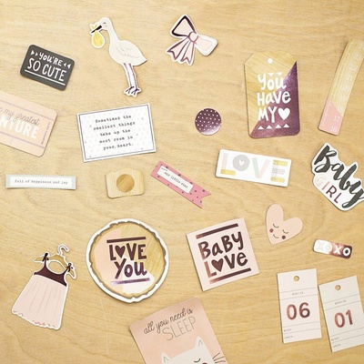 Набір карток Project Life by Becky Higgins - Value Kit - Little You Girls, 130 елементів