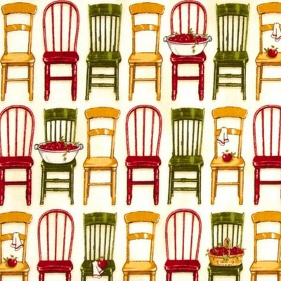 Тканина 100% бавовна - Кухонні стільці, 45x55см