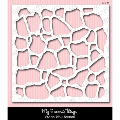Маска My Favorite Things - Stensils MPD Stone Wall, 15х15см