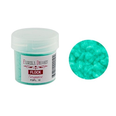 Пудра оксамитова, колір бірюза, 20 мл, ТМ Фабрика Декору