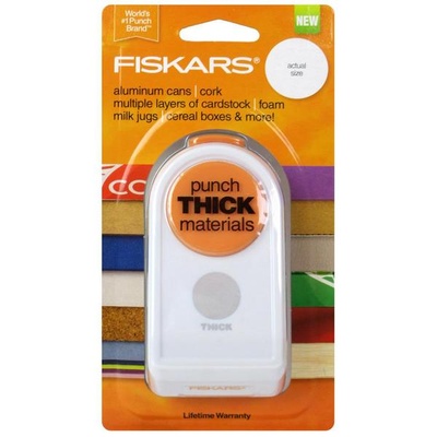 Фігурний дірокол для щільних матеріалів Fiskars Punch Thick Circle 1 1/2 - Коло, діаметр 3.7 см
