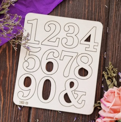 Чипборд Набір цифри