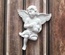 Гипсовое украшение от Е.В.A - Ангел с сердцем, 5.3х6.9 см