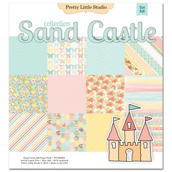 Набір паперу для скрапбукінгу від Pretty Little Studio - Sand Castle Paper Pack