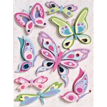 Набір наліпок від K&Company - Sparkly Sweet Flies Grand