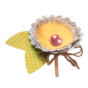 Ніж для вирубки від Sizzix - Bigz Die - Flower, 3 - D Wrapped, 3 шт