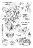Набор акриловых штампов от Flourishes - Strawberries Stamp Set