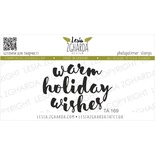 Акриловий штамп Lesia Zgharda TA169 Warm holiday wishes, розмір 4.1х2.9 см
