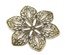 Металева прикраса "Квітка ажурна", 6смx5.3см, антична бронза, 1 шт.