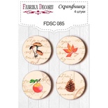 Набір скрап-фішок від ТМ Фабрика Декору з 4 шт. FDSC 078