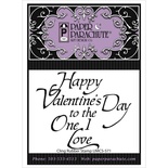 Резиновый штамп от Paper Parachute - Paper Parachute Cling Rubber Stamps  - Happy Valentine's Day, 6,4х7,5см