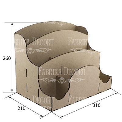 Настільний органайзер (конструктор) для паперу і письмового приладдя, ТМ Фабрика Декору