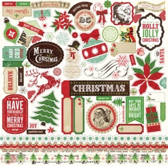 Наклейки от Echo Park - Reflections Christmas Element Sticker