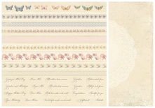 Аркуш двостороннього паперу для скрапбукінгу від Pion Design - Borders - For Mother, 30x30