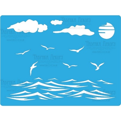 Маска - Фабрика Декору - Морська романтика 2, 15см20 см