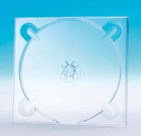 Трей для дисків, прозорий, квадратний