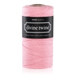 Бавовняний шнур від Divine Twine - Light Pink Solid, 1 мм, колір рожевий, 1м