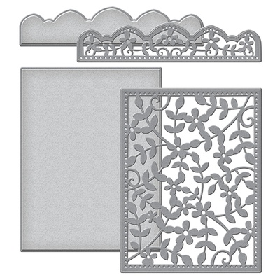 Ножі від Spellbinders — Framed Floral Card Front