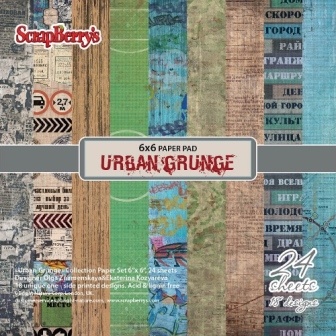 Набор бумаги для скрапбукинга, 15х15см, 170 гр/м Районы-Кварталы, 24 листа