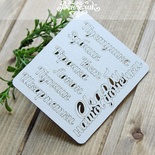 Чипборд від Вензелик - Написи "Скарби нашої дочки", розмір: 91x80м