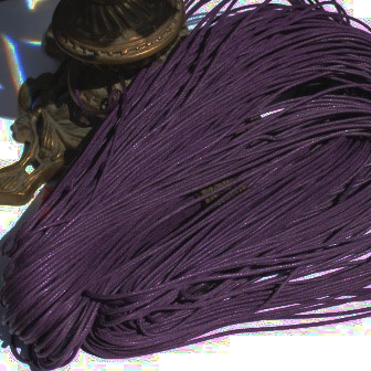 Вощений шнур, 1,5мм, колір темно - фіолетовий, 5 метрів