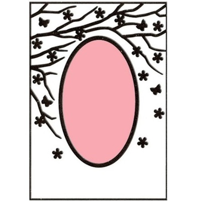 Папка для тиснення Nellie Snellen - Embossing Folder - Spring in the air (Oval)