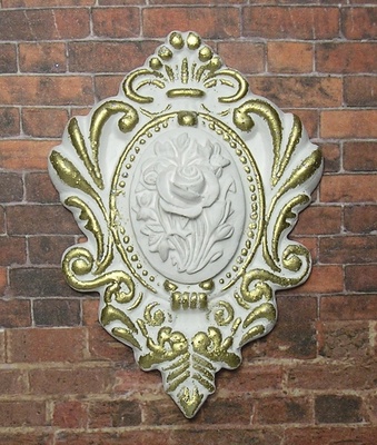 Гипсовый декор от Е.В.A - Камея с позолотой, 5х7 см, 1 шт.