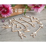 Чипборд ScrapBox - Набір простих стрілочок розділювачів Ht-055