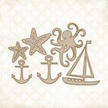 Чипборд Blue Fern StudiOs-Nautical Set