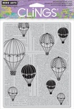 Гумовий штамп Hero Arts - Balloon Ride, з оснасткою