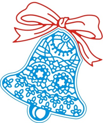 Ніж для вирубки Bow and Bell від Cheery Lynn Designs