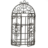 Металева фото-рамка - Ворота, коричнева, 9.5x18,5см