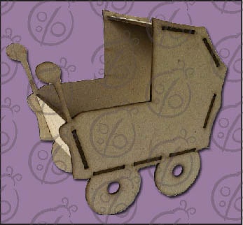 Чипборд Заготовка "Коляска"