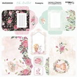 Аркуш двостороннього паперу для скрапбукінгу від Scrapmir - Конверти - Oh, Ballet, 20x20cм