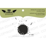 Акриловый штамп Lesia Zgharda F155 Клякса большая, размер 3,5х3,4 см