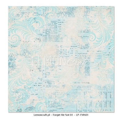 Аркуш двостороннього паперу для скрапбукінгу від LemonCraft - Forget Not Not 01