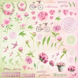 Набір паперових висічок від ScrapEgo "зустрічу мечте", 76шт.