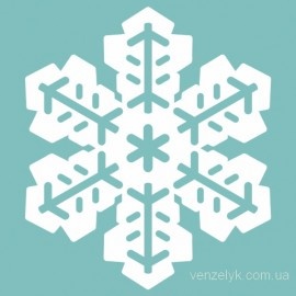 Чипборд від Вензелик - Сніжинка 17, розмір: 40x35 мм
