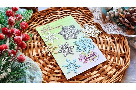 Ножі для вирубки "Сніжинки сет №6" від AgiArt, 50 мм; 36 мм