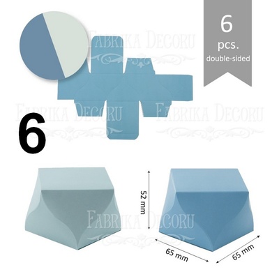 Набір паперових заготовок 009, ТМ Fabrika Dekoru, 6 штук, вибір кольору