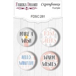 Набір фішок ТМ Фабрика Декору з 4 шт. №281, Huge Winter