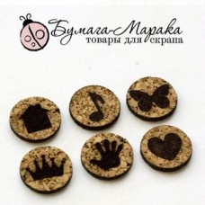 Бинго-фишки из пробки. Набор №3