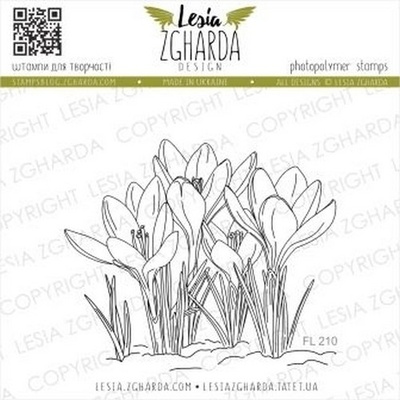 Акриловый штамп Lesia Zgharda Крокуси FL210