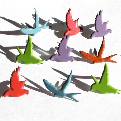Набір брадсів Eyelet Outlet - Flying Bird Brads - Fall, 12 шт