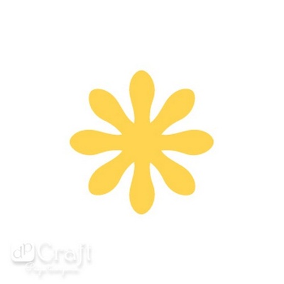 Дірокол фігурний 3,7СМ Маргаритка, TM dpCraft (Dalprint)