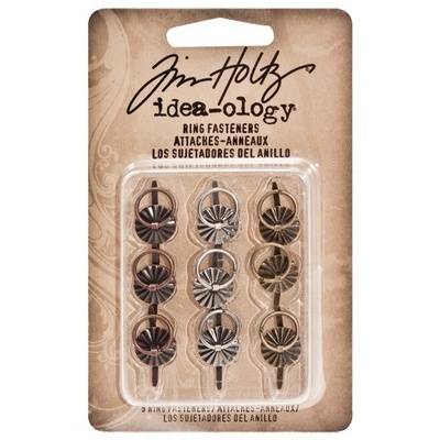 Брадсы-крепежи для цепочек Tim Holtz - Ideaology - Ring Fasteners