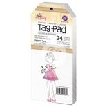 Набір тегів от Prima - Julie Nutting Mixed Media Tag Pad 24/Pkg, 24 шт. (8,89х21,59см)